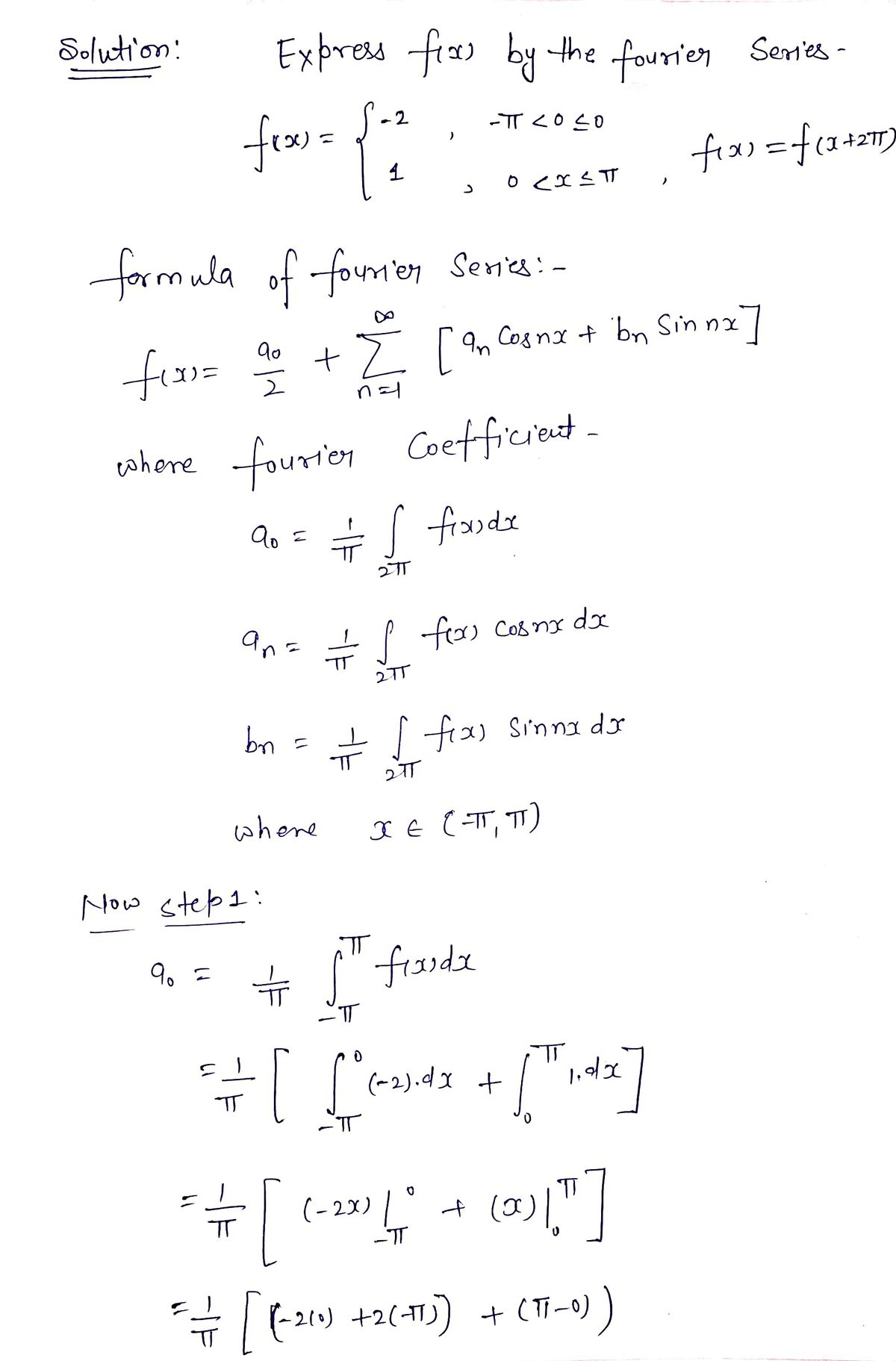 Advanced Math homework question answer, step 1, image 1